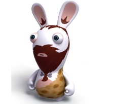 Raving Rabbids Travel in Time Caveman Rabbid PVC figure 